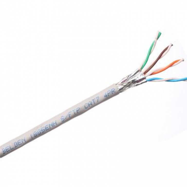 Belden  UTP kabel LSNH S-FTP Cat-7 10Gb grijs 100 meter trekdoos