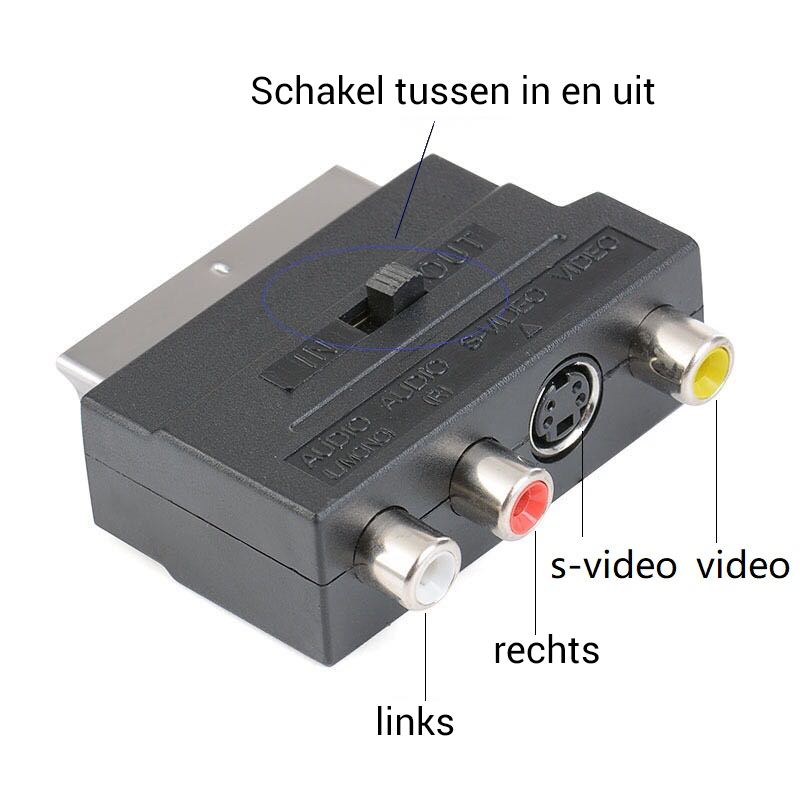 Golden Note  Scart - Audio Video (Tulp) adapter